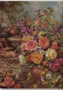 unknow artist Floral, beautiful classical still life of flowers.081 oil painting reproduction